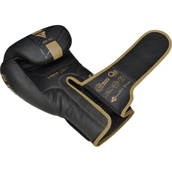 Боксерські рукавиці RDX F6 Kara Matte Golden 8 унцій D-000171 фото