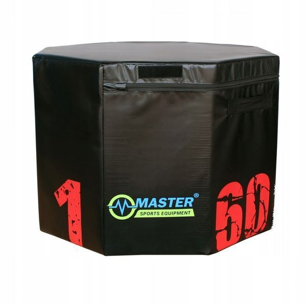 Пліометричний бокс MASTER 60 см, чорно-червоний D-003491 фото