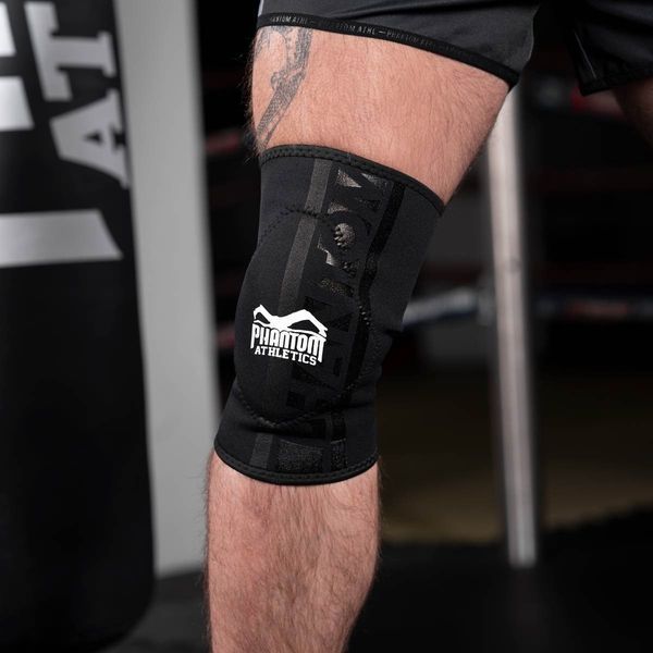 Наколінники спортивні Phantom Grappling Black S/M (пара) D-000803 фото