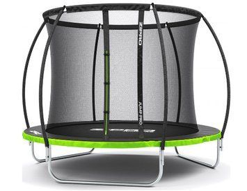 Батут Zipro Jump Pro Premium з внутрішньою сіткою 8 футів 252 см чорно-зелений DL-0D83CC5810 фото