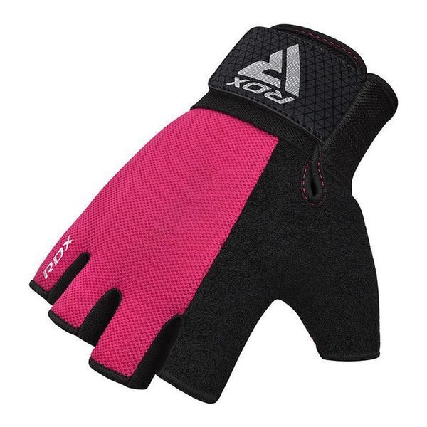 Рукавички для фітнесу RDX W1 HALF PINK PLUS-M D-002753 фото
