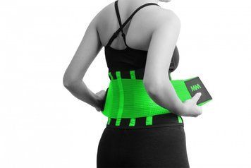 Пояс компресійний MadMax MFA-277 Slimming belt Black/neon green S D-002703 фото