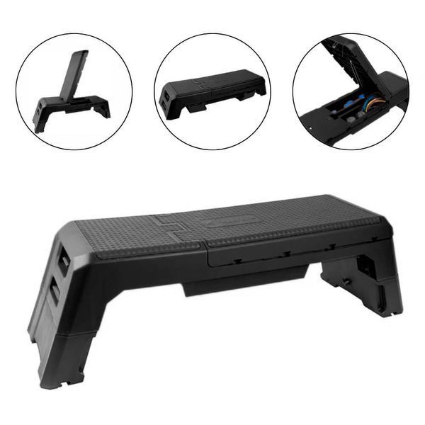 Степ-платформа з функцією лави inSPORTline AeroBench, чорна D-003492 фото