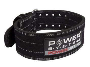 Пояс для пауерліфтингу Power System PS-3800 PowerLifting шкіряний Black M D-002196 фото