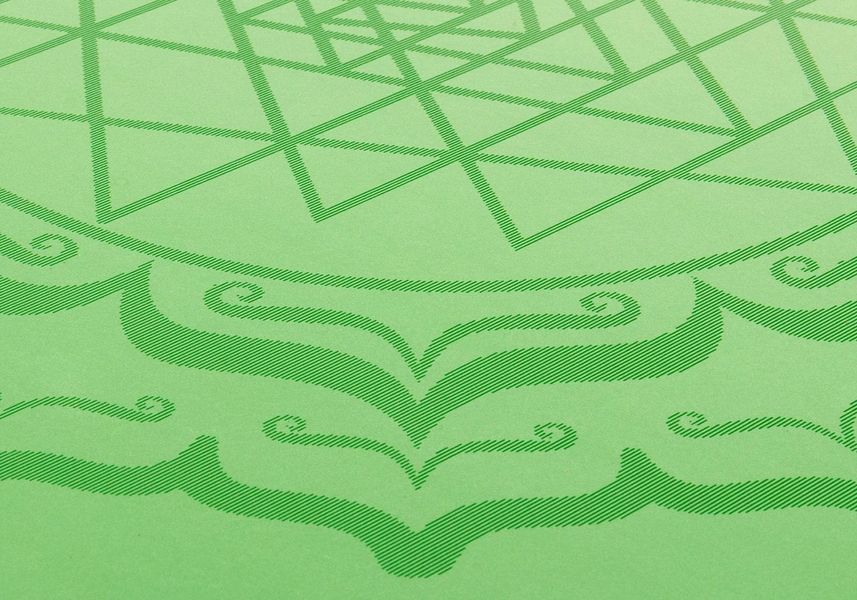 Килимок для йоги Phoenix Yantra Mandala Bodhi зелений 185&times;66&times;0,4 см D-001384 фото
