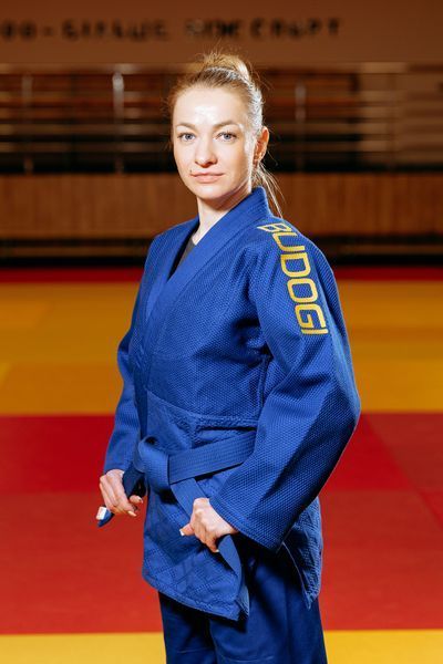 Синє кімоно для дівчат/жінок, дзюдо, TM BUDOGI серія PRO - оновлена модель, 160 розмір, щільність 720 гр/м.кв. D-002811 фото