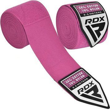 Бинти для боксу RDX Hand Wraps Pink (2,5 м.) DL-331C089225 фото