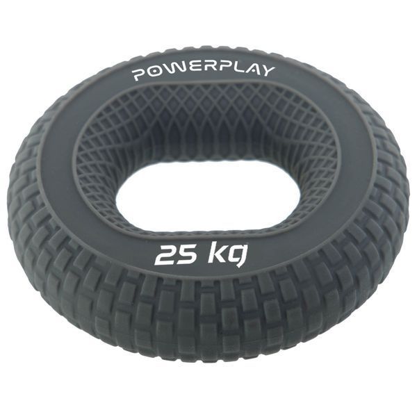 Еспандер кистьовий силіконовий PowerPlay PP-4333 Hand Grip Large 25 кг. сірий D-002500 фото