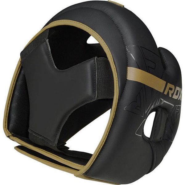 Боксерський шолом RDX F6 KARA Matte Golden M D-000281 фото
