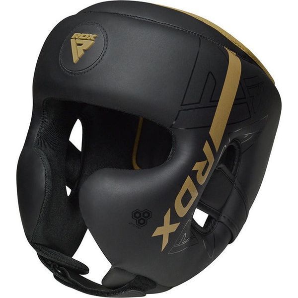 Боксерський шолом RDX F6 KARA Matte Golden M D-000281 фото