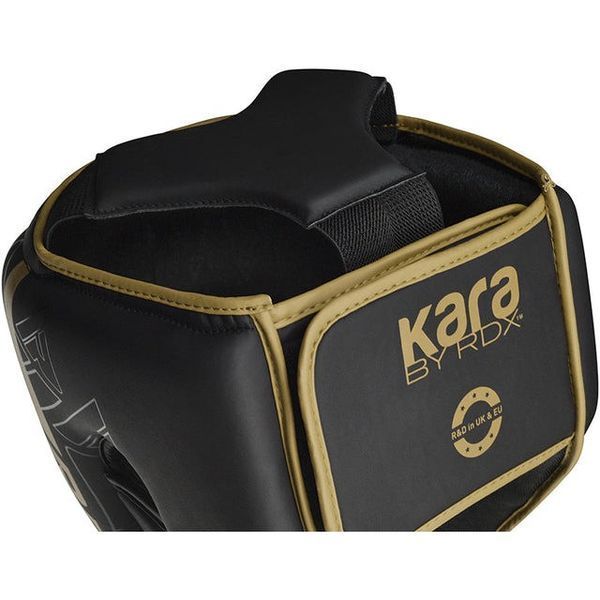Боксерський шолом RDX F6 KARA Matte Golden M D-000281 фото