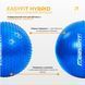 Фітбол 85 см EasyFit Hybrid синій (напівмасажний) D-001535 фото 2