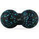 Масажний м'яч подвійний PowerPlay PP-4352 Epp foam peanut ball (d8*16cm.) Чорно/ блакитний D-000826 фото