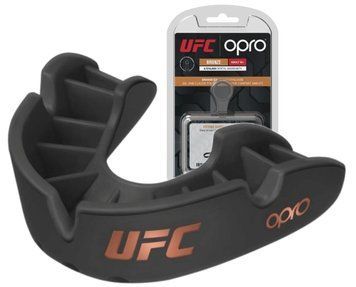 Капа боксерська OPRO Junior Bronze UFC Hologram Black (art.002264001) D-000497 фото
