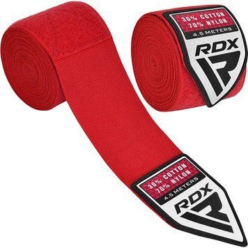 Бинти для боксу RDX WX Professional Boxing Hand Wraps Red (4,5 м.) D-000053 фото