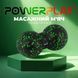 Масажний м'яч подвійний PowerPlay PP-4353 Epp foam peanut ball (d12*24cm.) Чорно/ зелений D-000850 фото 4