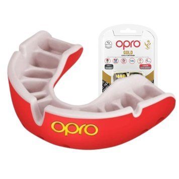 Капа OPRO Gold доросла (вік 11+) Red/Pearl (art.102504004) D-000448 фото
