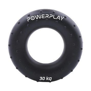 Еспандер кистьовий силіконовий PowerPlay PP-4338 Hand Grip Hard 30 кг. чорний DL-60E22F9996 фото