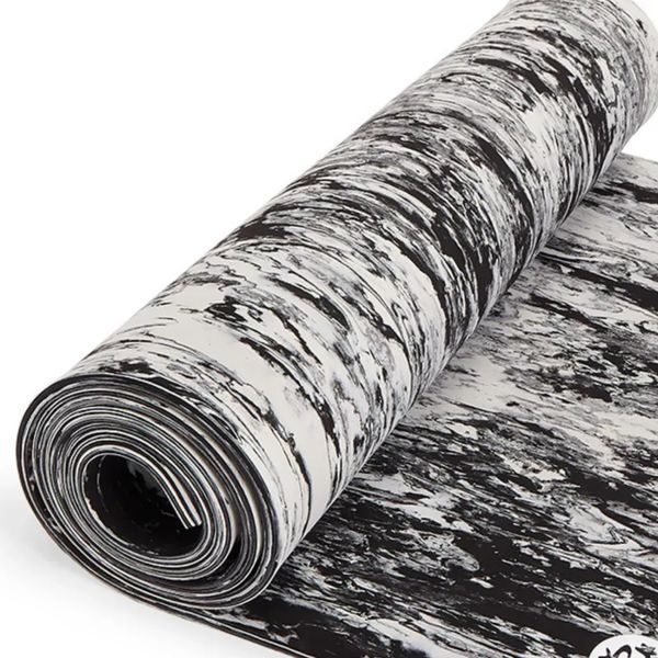 Килимок для йоги, пілатесу Manduka Comfort Cushion Black White Marble 172&times;61&times;0,8 см D-001468 фото