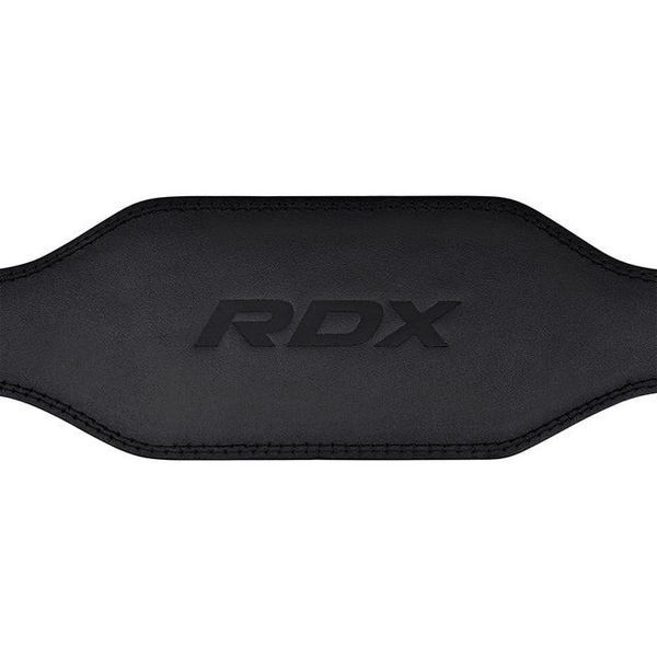 Пояс для важкої атлетики RDX 6 шкіряний Full Black S D-002158 фото