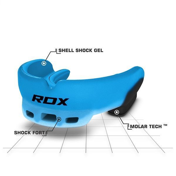 Капа боксерська RDX GEL 3D Elite Blue D-000516 фото