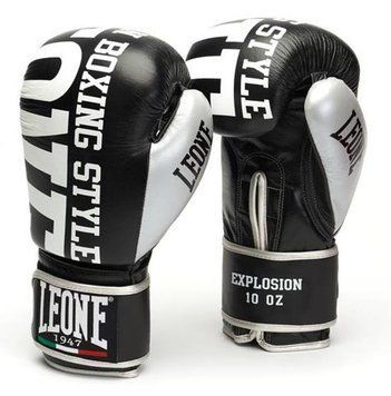 Боксерські рукавички Leone Explosion Black 16 ун. D-000204 фото