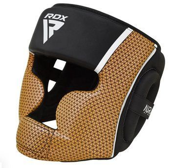 Боксерський шолом RDX T17 Aura Black Gold XL DL-22BFE2FC89 фото